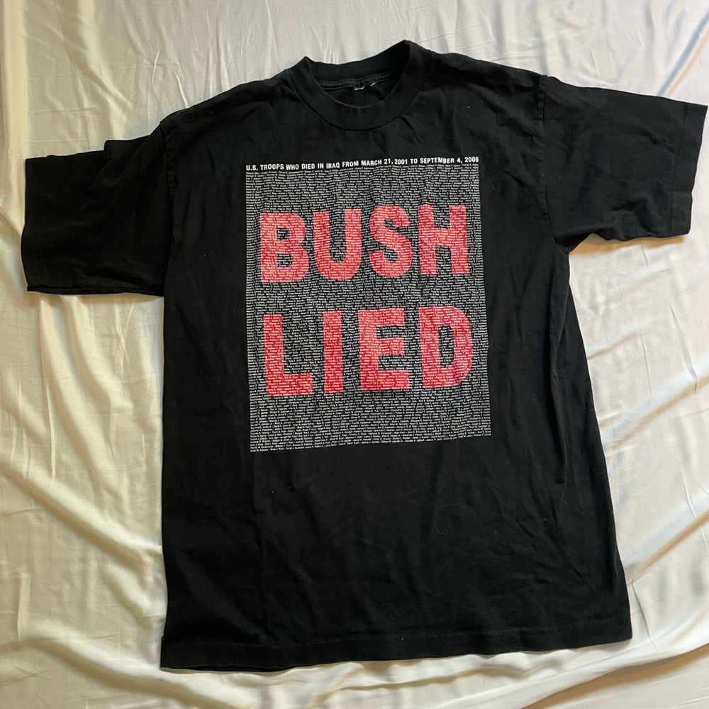 Vintage anti-Bush tee